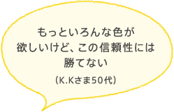 今までのトラブルがなくなって、毎日鏡を見るのが楽しくなりました