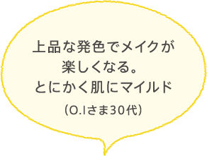 今までのトラブルがなくなって、毎日鏡を見るのが楽しくなりました