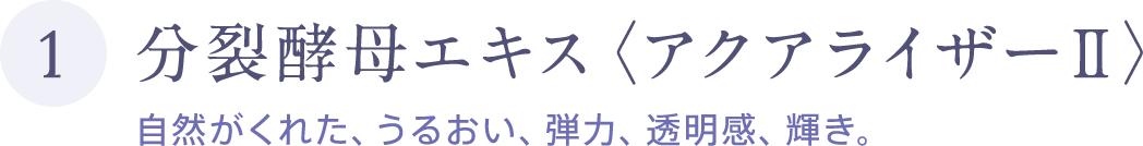 うるおいを守り、備える。